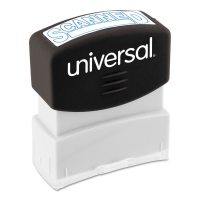 Universal Stamp Scanned Blue
